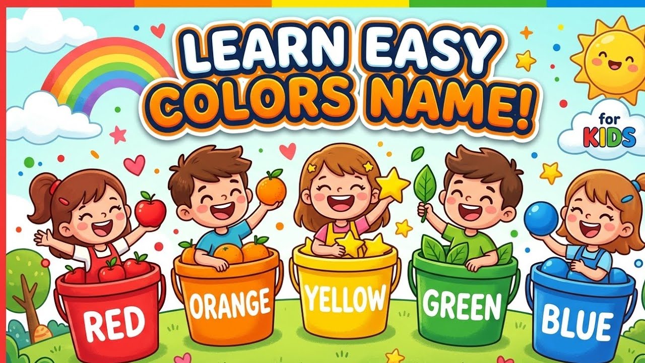 Learn easy colors name | for kids - YouTube