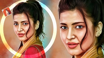 How to make Smudge Digital painting on mobile | Autodesk sketchbook Telugu Tutorial  #Smudgepainting