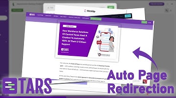 How to use the Auto Page Redirection | Tars HelpDocs