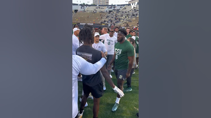 Things got HEATED pre-game between Colorado and Colorado State 😳