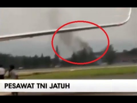 Video Amatir Jatuhnya Pesawat Jet Tempur T-50i Milik TNI 