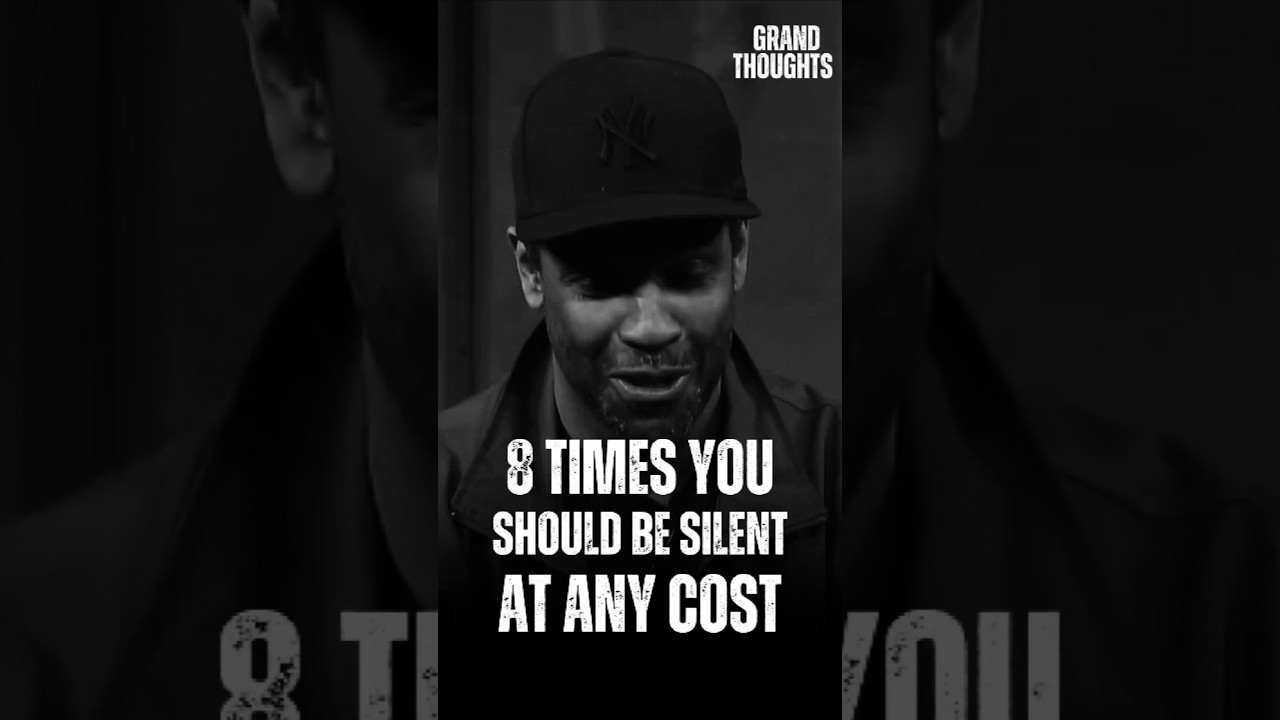 8 times you should be silent at all cost. ||  Denzel Washington motivational life advice
