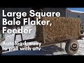 ATV large Square Bale Handler Auto Loader and Spreader