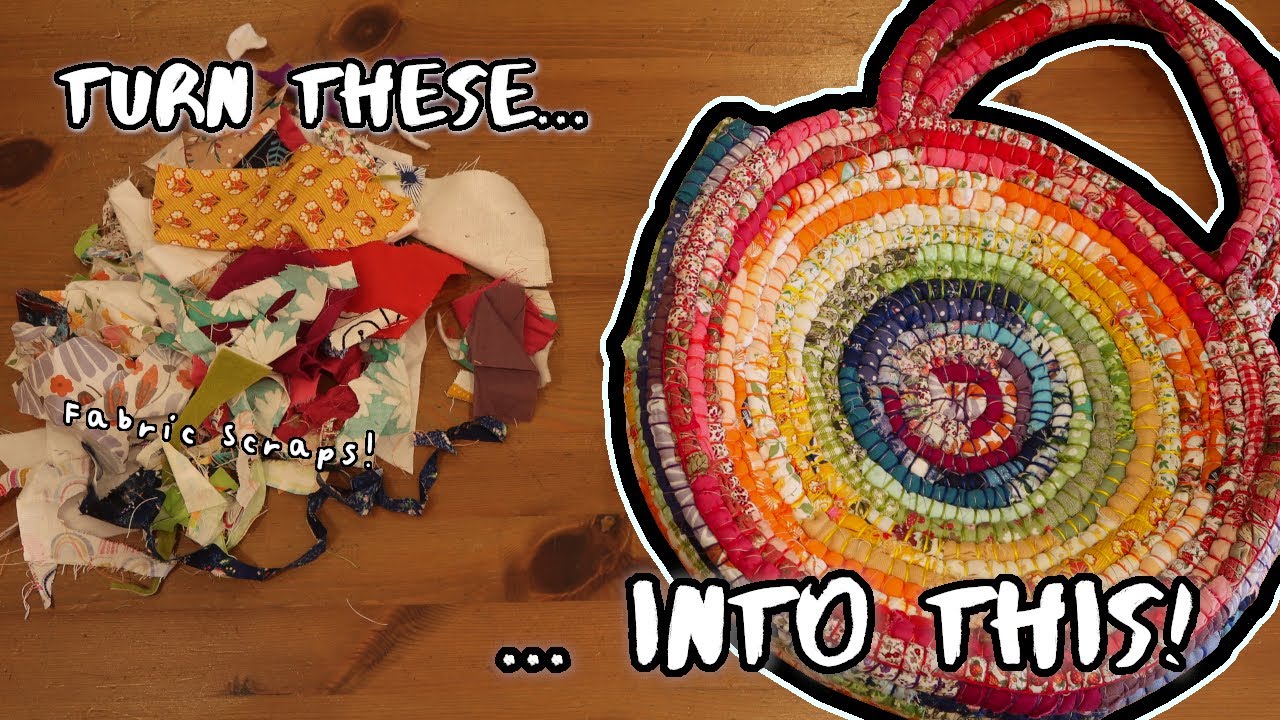 How to turn FABRIC SCRAPS into a bag!