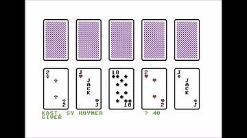 75 Spill Data-Tronic - Poker (Commodore 64)