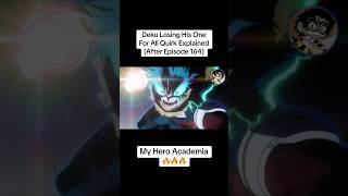 Deku Losing His Quirk Explained #myheroacademia #shorts