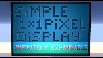 Innovative 1x1 Pixel Display: Infinitely Expandable | Minecraft 1.12+/1.13+