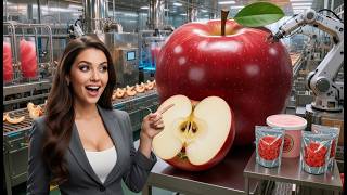 Inside the Massive Apple Processing Plant: How Juice, Puree & Dried Chips Are Made