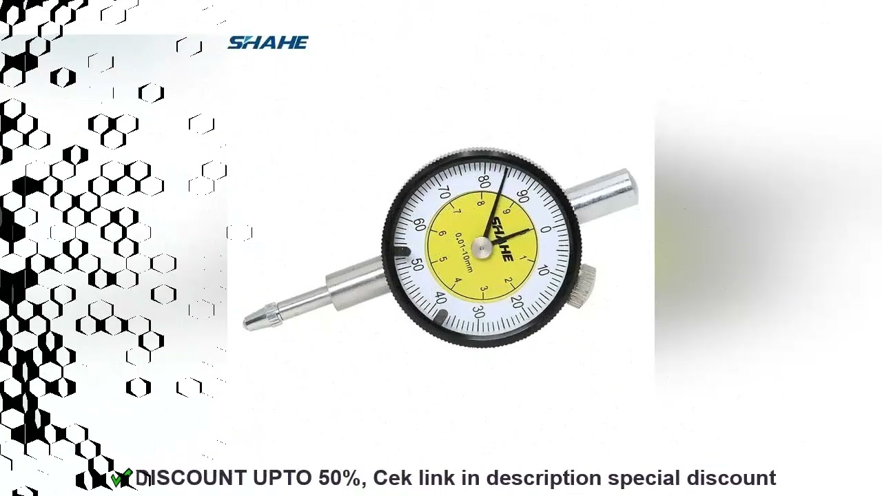 SHAHE MINI Dial Indicator 0-10 mm Meter Precise 0.01 mm Resolution Dial Indicator Gauge Measurin Too