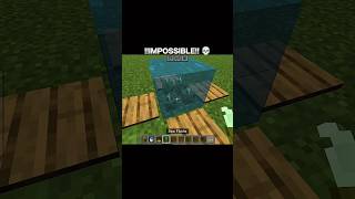 Minecraft Logic is Broken! 🤯 | Water Physics Glitch #minecraft #shorts #gaming #logic