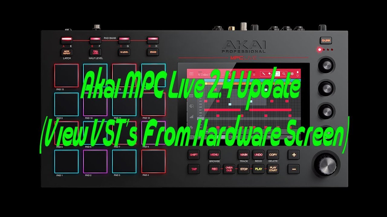 Akai MPC Live 2.4 Update (View VST's From Hardware Screen)