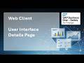 SAP Business One | Web Client | Basics 04 - User Interface - Details Page