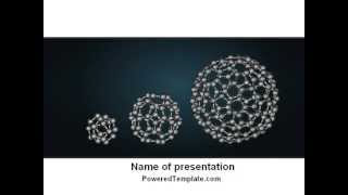 Dodecahedral Crystal Lattice PowerPoint Template by PoweredTemplate.com