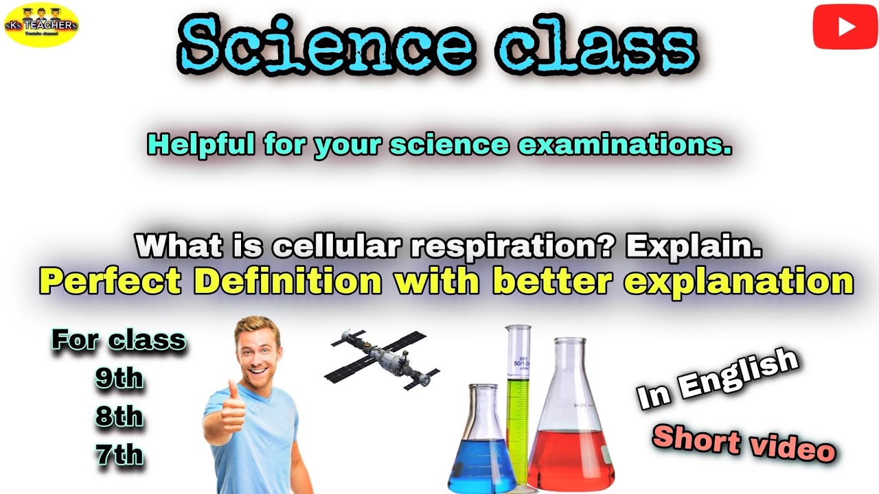 What is cellular respiration? explain Definition In English Science YouTube