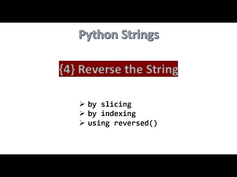 {4} Reverse the String || Python [ Hindi ]