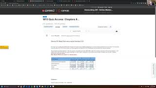 ACCTG201 W13 Quiz Access Problem 11 (Exercise 10-1)