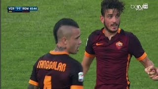 اهداف مباراة روما 1-1 هيلاس فيرونا الدوري الإيطالي 2015/8/22