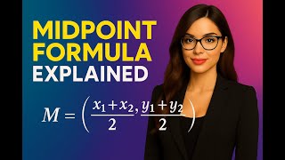 Midpoint Formula Explained Step-by-Step |  M = ((x₁ + x₂)/2 , (y₁ + y₂)/2)  | Limitless Math