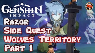 Genshin Impact Razor Side Quest Wolves Territory Part 1