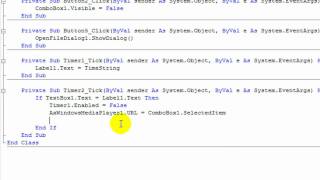 Como hacer una Alarma en visual basic 2008 (parte 2)