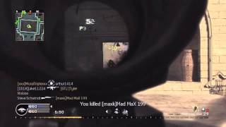 Call of Duty 4 // 4-Streak on Showdown with M40A3(acog)