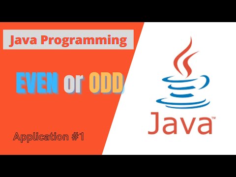 Java Application - Check for Even or Odd number | Scanner class used