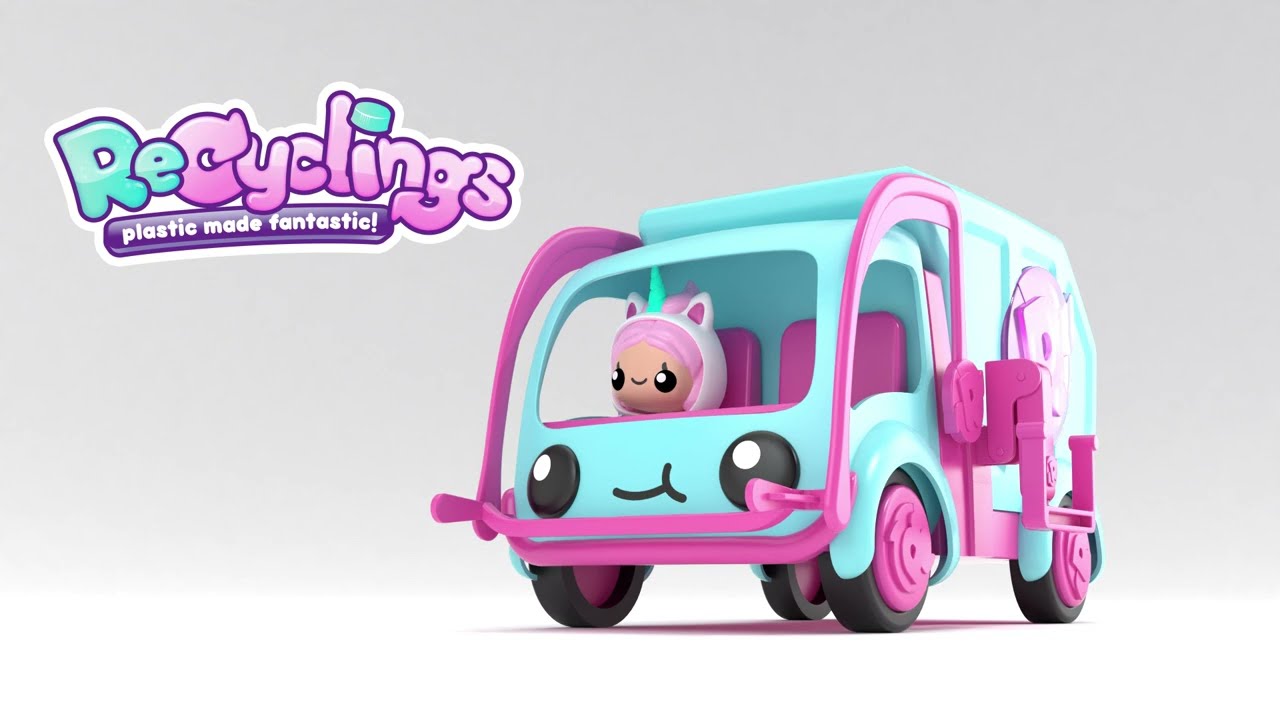 Recyclings Trashtastic Truck Playset with Rainbow Recyclie Doll