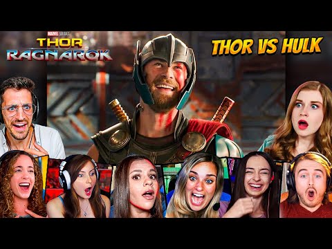 TOP "Thor vs Hulk" Reactions! Thor: Ragnarok (2017) Movie Reaction *First Time Watching*
