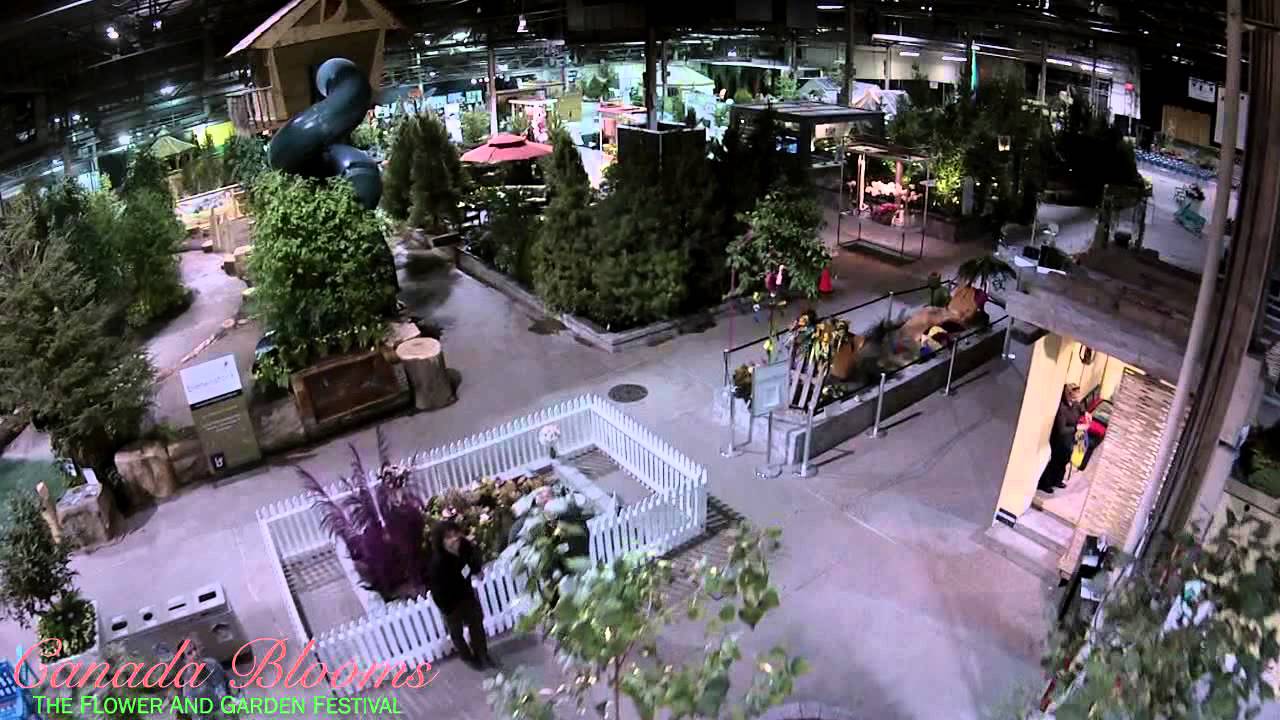 Aerial view of Canada Blooms 2015