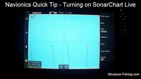 Navionics Quick Tip   How to Turn on SonarChart Live