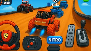 Monster Truck Stunts on Mega Ramp Race Extreme Racing 3D 2025 | Android Gameplay | DDK Games  screenshot 2