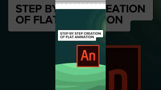Step-by-step creation of FLAT ANIMATION ⏳🌕#timelapseanimation #adobeanimatetutorial #howtoanimate