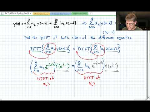 DTFT and Difference Equations | DSP Fundamentals - lecture 10