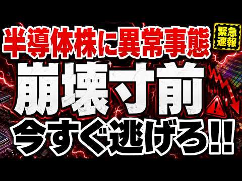 【バブル崩壊】半導体株がヤバい!!