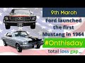 On this day 9th March 1964 - Ford launched the new Mustang model