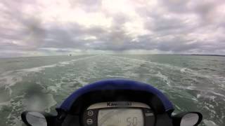 Short Trip On The Stx12 Kawasaki In Moreton Bay.