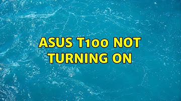 Asus t100 not turning on (5 Solutions!!)