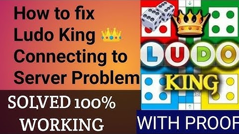 How To Fix Ludo King Connecting Server Problem|How To Fix| How To Play Ludo Online With Friends 2020