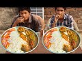 4 मिनट में मछली चावल सलाद दिखाओ | ₹100 ले जाइए Eating Fish Curry Rice Challenge Video #lochallenge