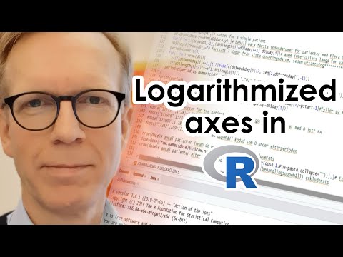 Logarithmized axes in R