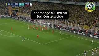 Fenerbahçe 5-1 Twente - UEFA Konferans Ligi Play Off İlk Maçı