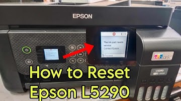How to reset Epson L5290 || The ink pad needs service