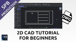 2D CAD Drafting Tutorial for Beginners (Open CAD Studio Browser CAD)