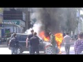 Машина горит на спартановке Волгоград.