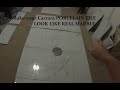 How to lay out Carrara porcelain 12 x 24 tile  (Vertical stacked)