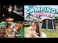 CAMPING, BONFIRE, & BOODLE FIGHT AT HOME