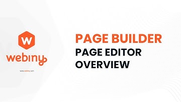 Webiny Page Builder - Page Editor Overview