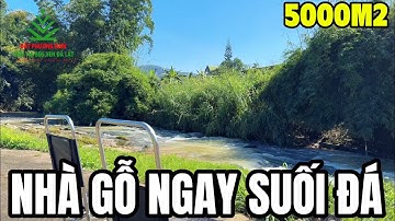 NHÀ GIÁP SUỐI ĐÁ TỰ NHIÊN | 5000m2 - có nhà gỗ view đẹp ven Đà Lạt.