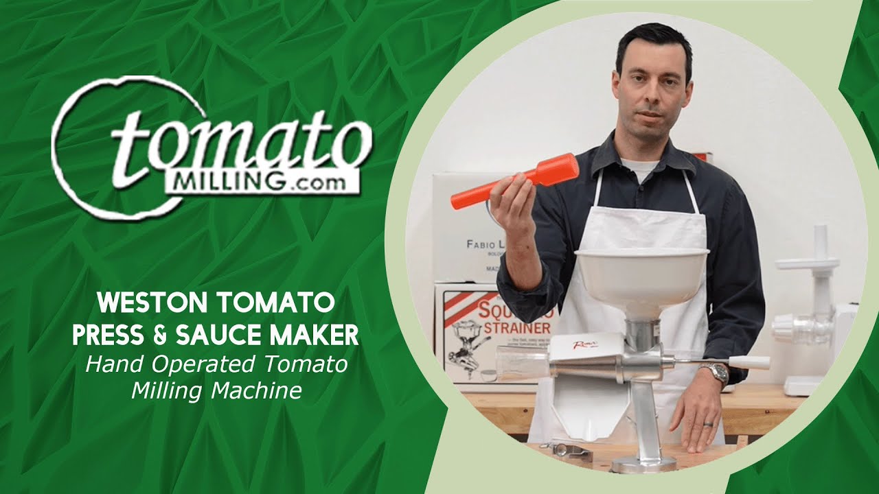 Weston Deluxe Electric Tomato Strainer & Meat Grinder: Assembly & Demo 