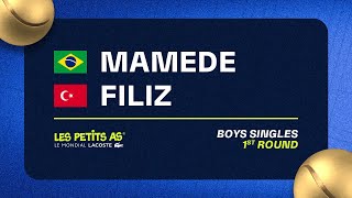 Les Petits As 2023 | Boys Singles 1R | Felipe Mamede vs Samim Filiz